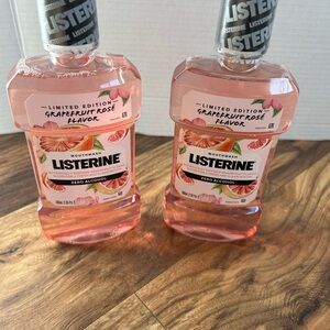 Listerine Grapefruit Rose Flavor Mouthwash Limited Edition